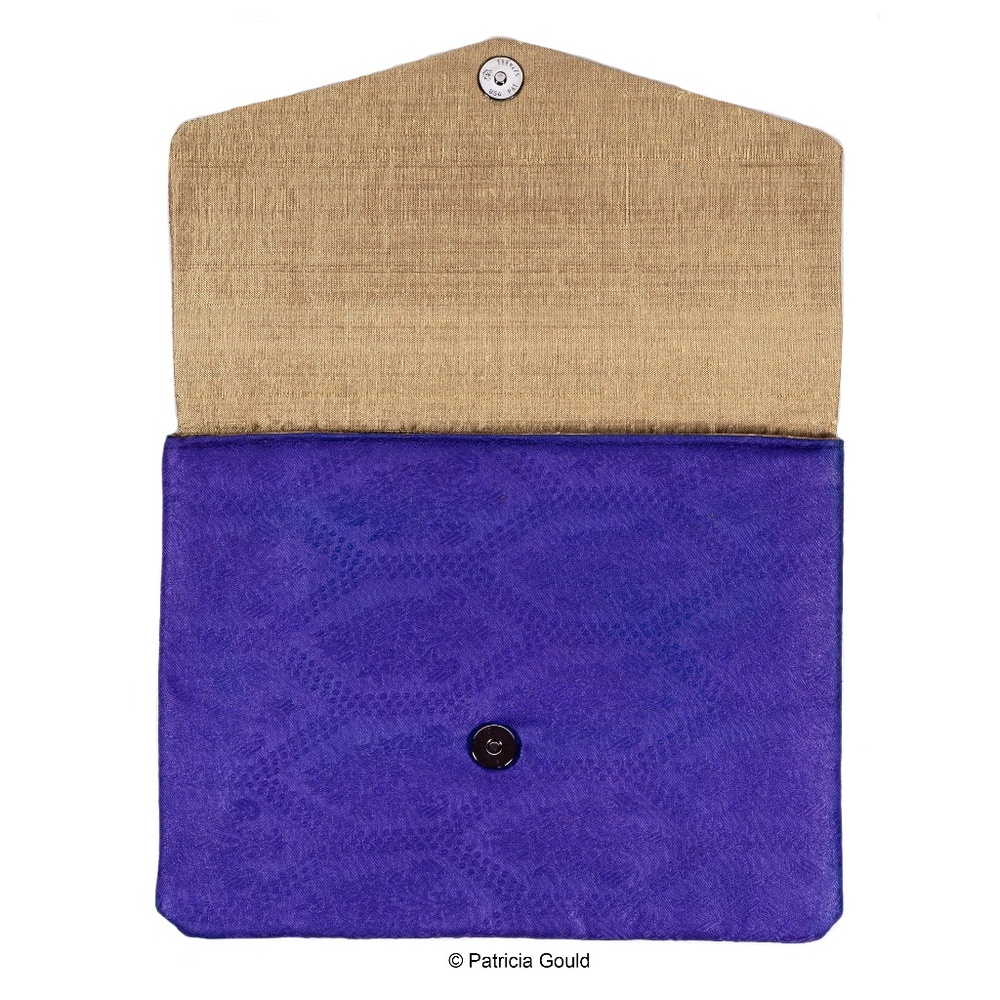 New - Cotton Sateen Clutch purse - One of a Kind, original design - Picture 2 of 2